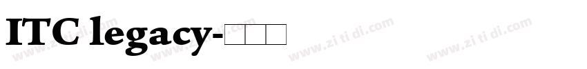ITC legacy字体转换
